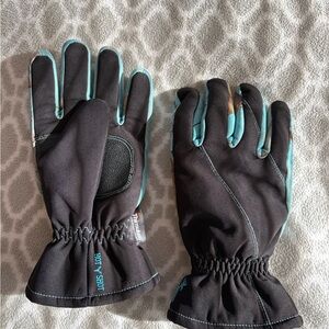 Hot Sport Black and Blue Women's Gloves